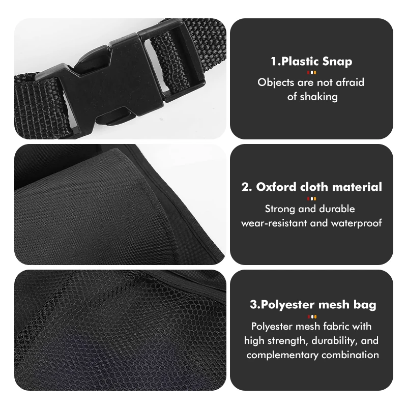 Car Backseat Storage Organizer Large Capacity Hanging Bag For KIA Stonic Sorento Cerato Sedona Forte Stinger