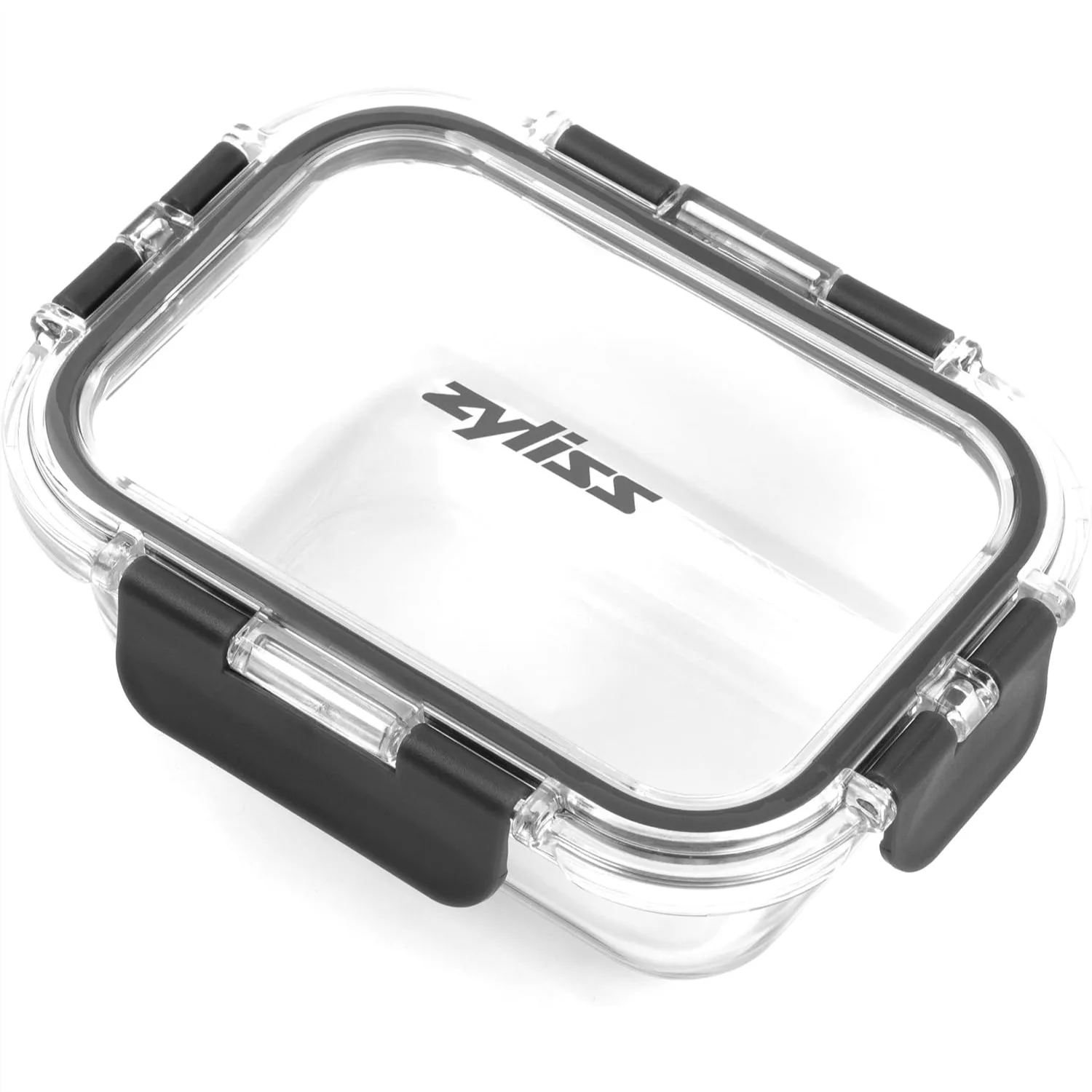 Glass Food Storage Container 12.5oz, Borosilicate Shatter Resistant, Airtight Leakproof Tritan Lid for Microwave Freezer