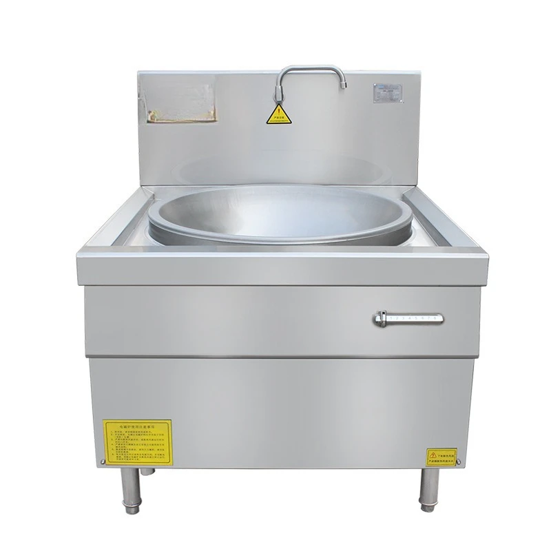 Commercial electromagnetic large pot stove Factory school canteen Single eye electric frying stove High power single head
