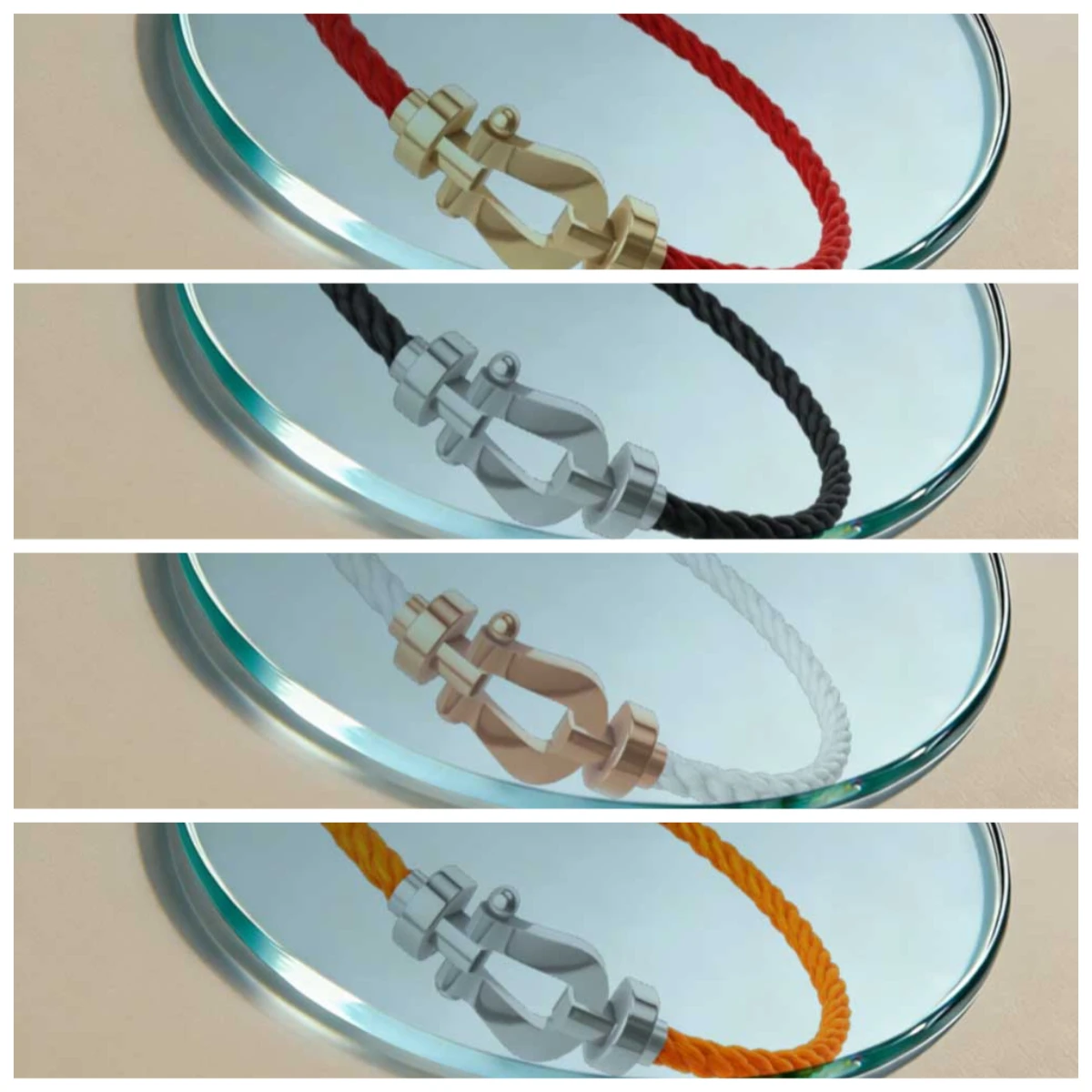 

Large-sized stainless steel nylon rope without zirconium for women's daily wear and party gift, an exquisite present.