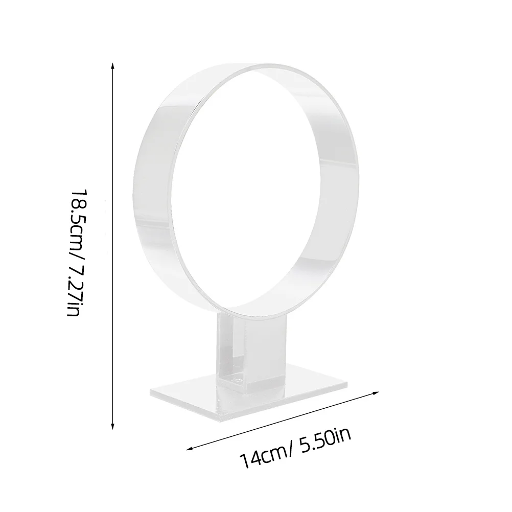 2Pcs Round Headband Organizers Acrylic Display Stands Hairband Holders for Women Girls Hair Accessory Storage Bedroom Decor