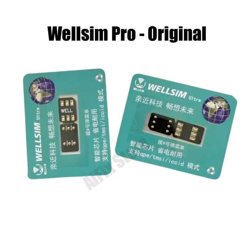 2Pcs/Lot Latest Wellsim Pro V4.1 Fold Version with QPE Esim MEP Mode for iPhone 16 15 14 13 12 11 8 7 X