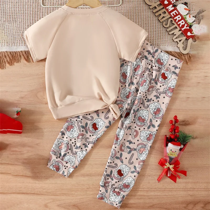 

Toddler Boys Outfit Long Sleeve Reindeer Print Shirt with Snowflake Pants Christmas Costume Set for Kids