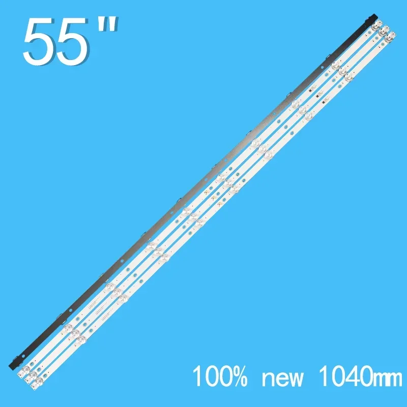 4 Stuks Led Backlight Strip 10 Lamp Voor JL.D550A1330-006BS-M 3080555f30dtz001 Smt55n30uc2m1b1 55dm7700 Cx550dledm