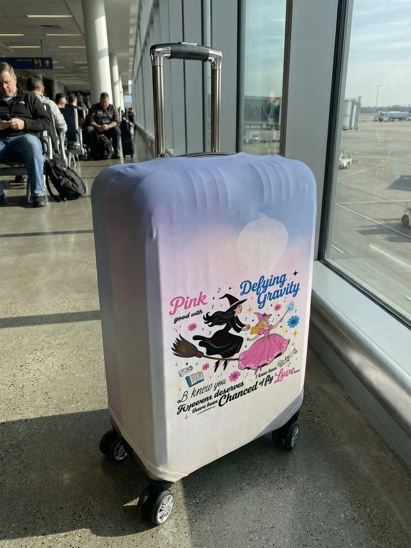 Witch Princess luggage protection case, suitable for 18-32 inch luggage cases, luggage handle gloves, travel accessories