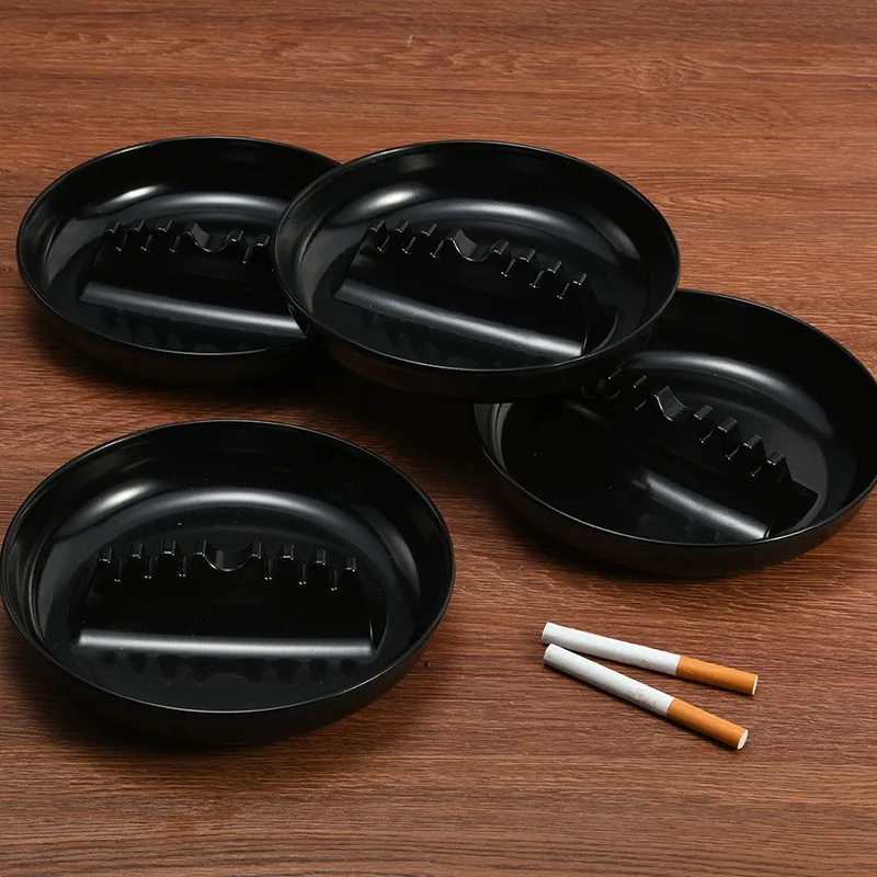 Personalized Creative Plastic Fireproof Ashtray Drop-Resistant Non-Fragile Round Melamine Ashtray Household Office Decoration
