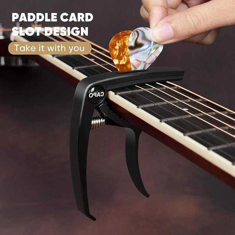 Zinc Alloy Guitar Capo Aluminum Alloy Guitar Tuner Clamp Professional Key Trigger Capo for Acoustic Electric Musical Instruments