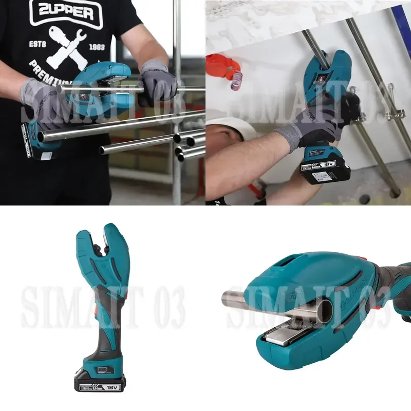 Zupper MC-1228 Battery-Powered Tube Cutter - Portable Pipe Cutting Tool for Quick Operation