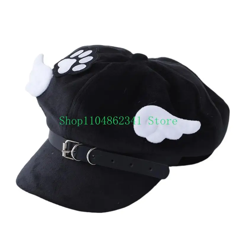 652f-trendy-wing-embellished-hat-unique-wing-hat-large-border-hat