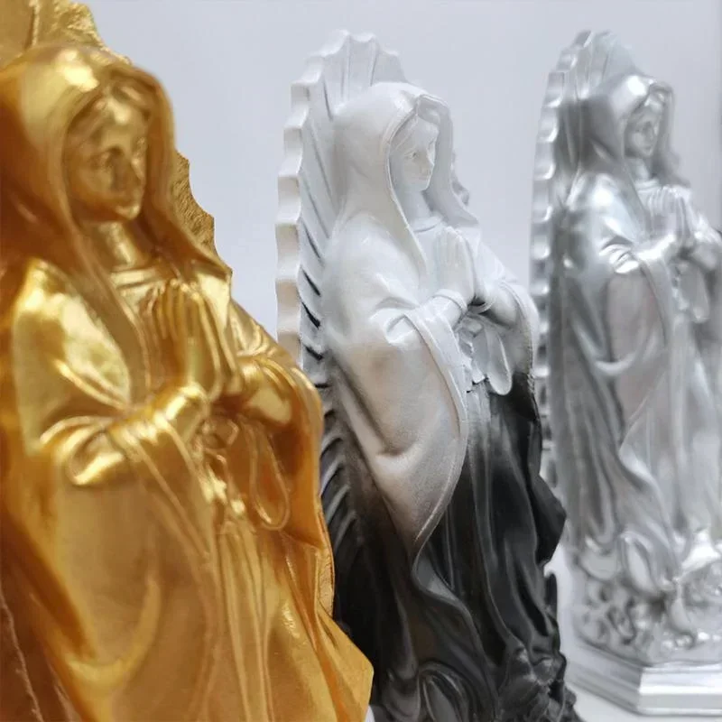 Wholesale of Mexican Virgin Mary Home Furnishings Porch Decoration Church Resin Crafts Shooting Props By Manufacturers Figurines