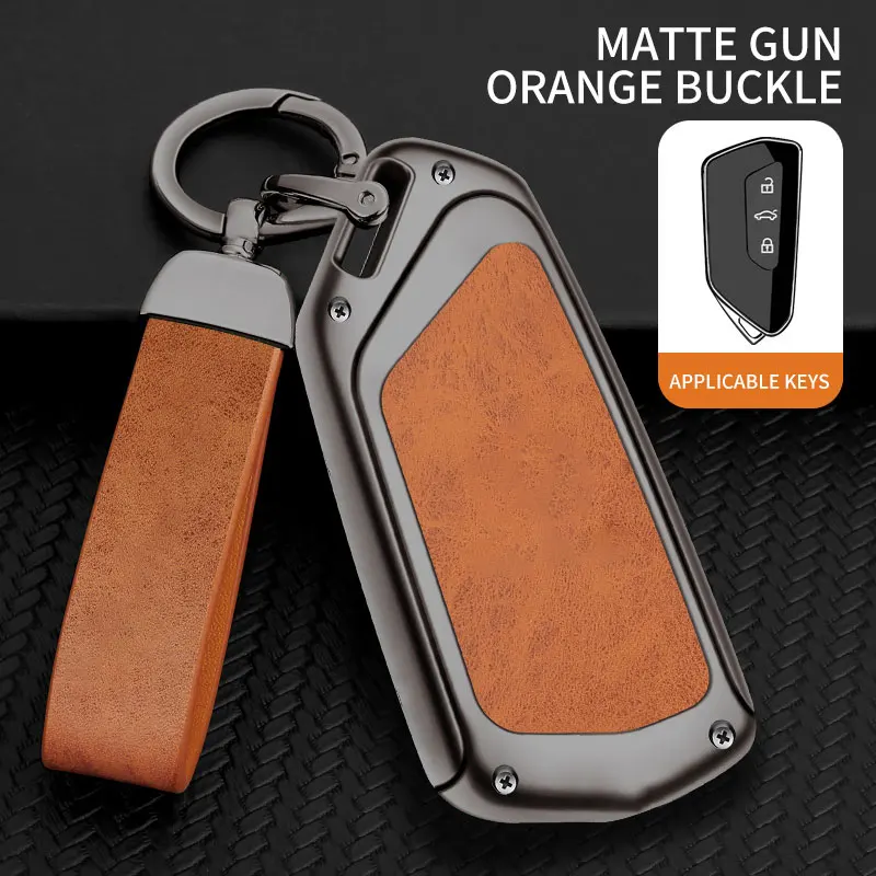 Car Key Case for VW Volkswagen Cupra Formentor Golf 8 MK8 ID.3 ID.4 Skoda Octavia Seat Leon MK4 GTI R Car Accessories