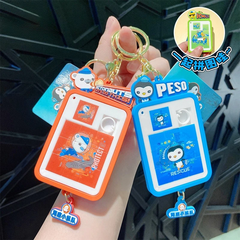 

Octonauts Cartoon Barnacles Peso Keychain Pendant Mini Jigsaw Puzzle Toy Backpack Decoration Accessories Gift