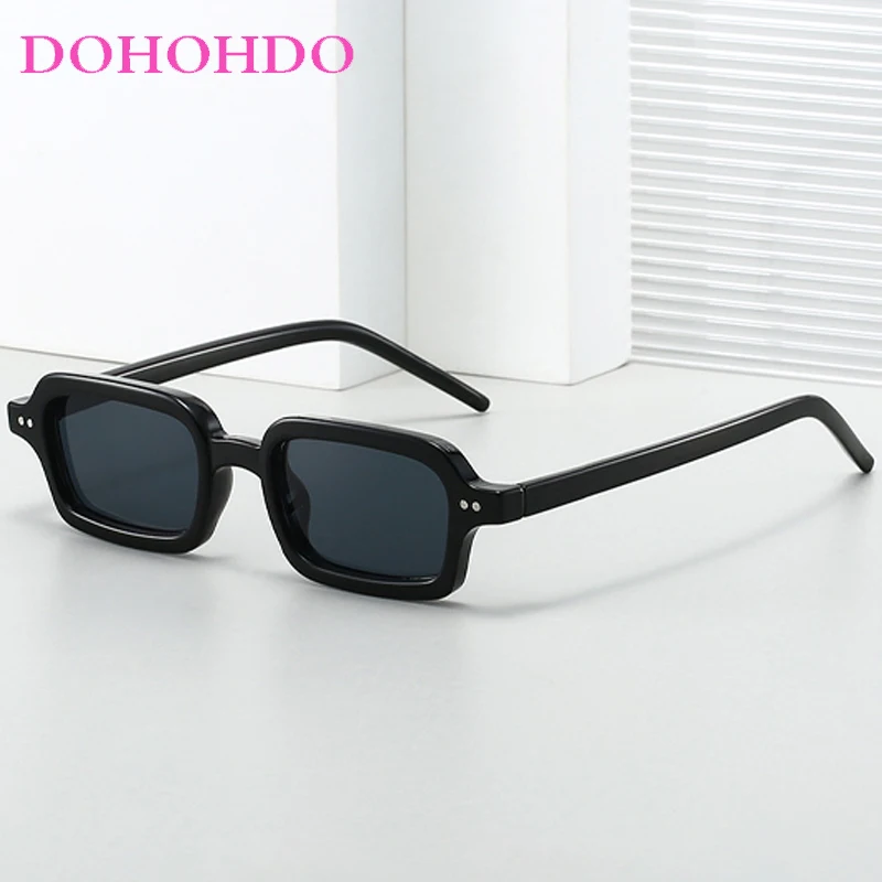 

Vintage Classic Square Rice Nail Sunglasses For Women Men Brand Design Small Frame Eyeglasses Travel Driving Shades Female UV400
