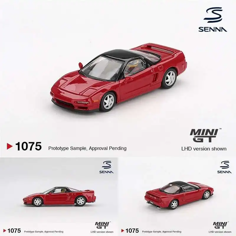 

Предпродажа MINIGT 1074 1:64 Honda NSX прототип среднего корабля, спортивная коллекция игрушек 1989 года, литая под давлением модель автомобиля