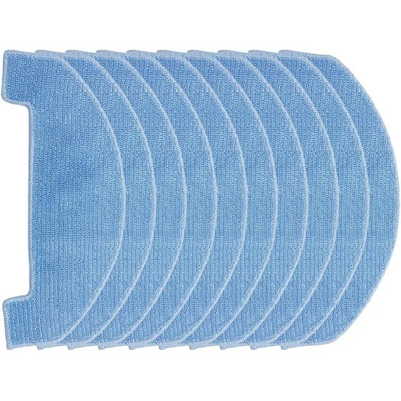 Mop Pad Cloth Kit Reusable Flat Dry Wet Mop Blue Cleaning Pads Mop Pads For Ultenic D10 Robot Vacuum Parts