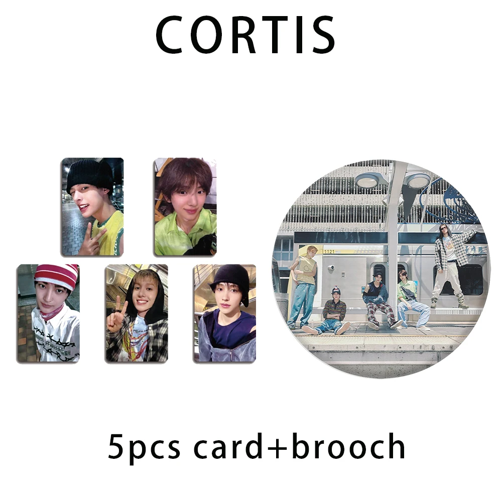 

Kpop CORTIS фотокарточки цвет снаружи линии карты 5 шт./компл. двухсторонняя печать матовая пленочная карта Мартин Джеймс коллекция подарок