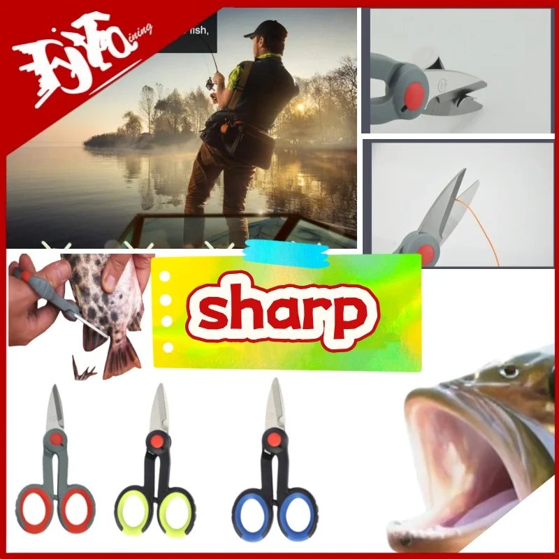 

Новые плоскогубцы для рыбалки на открытом воздухе, ножницы для плетения лески, резак для приманок, средство для удаления крючков, инструмент для рыболовных снастей, многофункциональные ножницы для рыбы