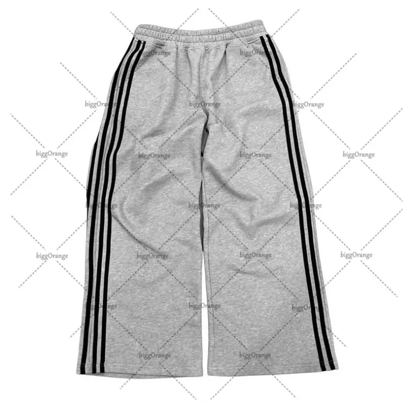 

Harajuku Street Retro Hip-hop Oversized High Waist Sports Pants Men Y2K Casual Trendy Rock Loose Straight Wide-leg Pants Women