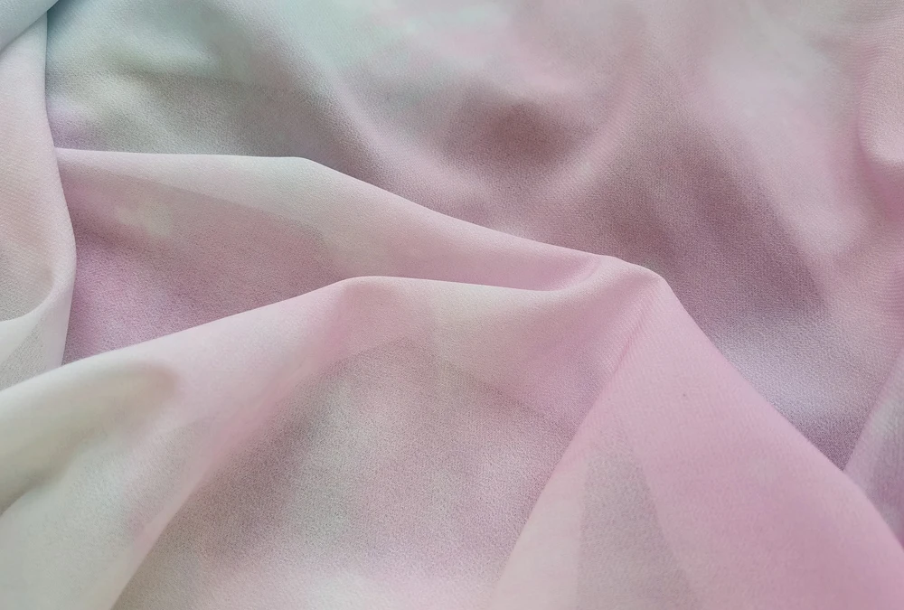 57'' Meterware Ombre Chiffon Stoff Allmähliches Chiffonmaterial für Hochzeit – Detail 6