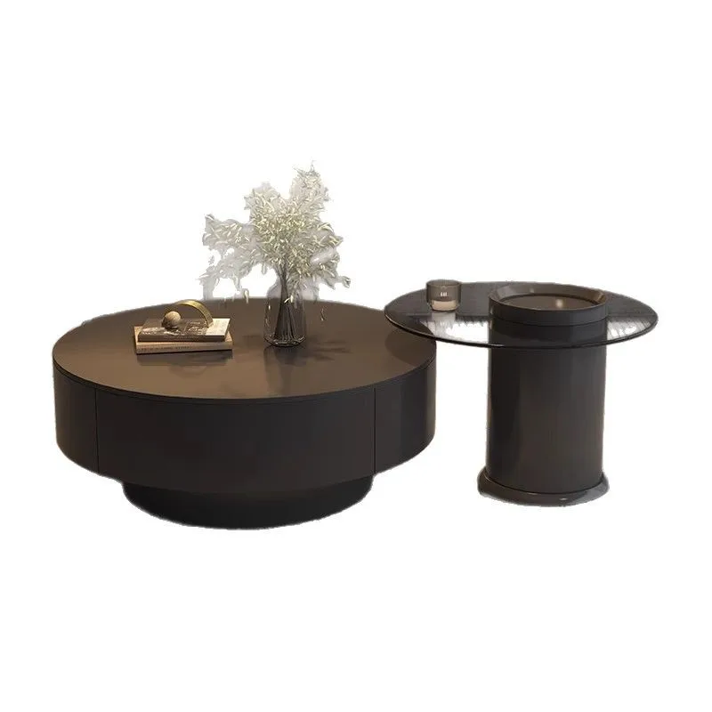 

Modern simple light luxury minimalist slate coffee table