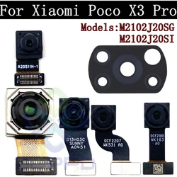 Back Camera Lens For Xiaomi Poco X3 Pro X3pro M2102J20SG,M2102J20SI Selfie Small Facing Wide Front Rear Camera Module Flex Spare