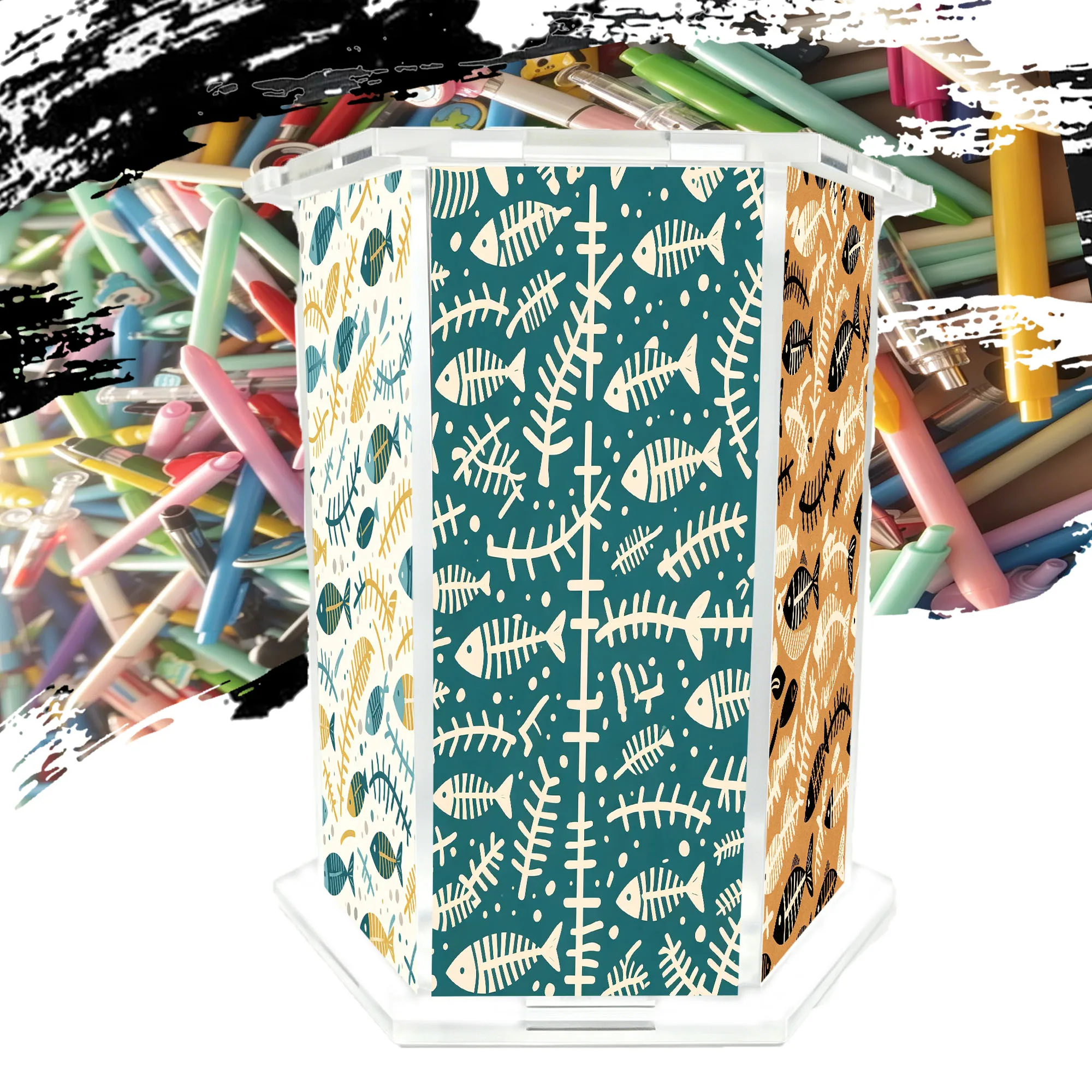 1PC Salted Fish themed Pen Holder Holiday Party Gift Suitable for Giving to Family, Friends, and Colleagues