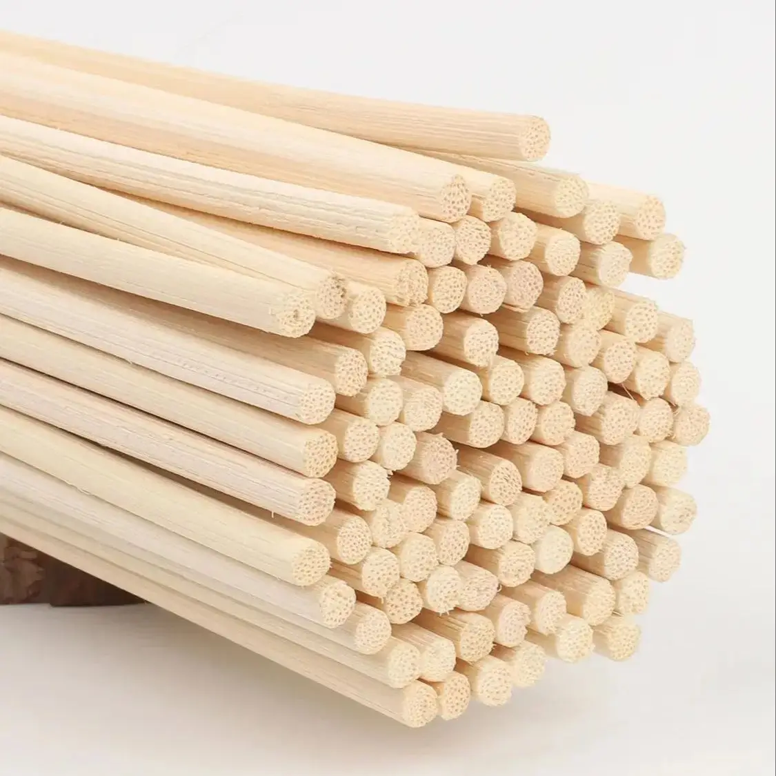 500 stuks Dia 5, 4, 3mm X, L40, 30, 25, 20cm Indonesische Aroma Essentiële Olie Diffuser Staafjes, Houten Rotan Stokjes voor Huisdecoratie - afbeelding 2