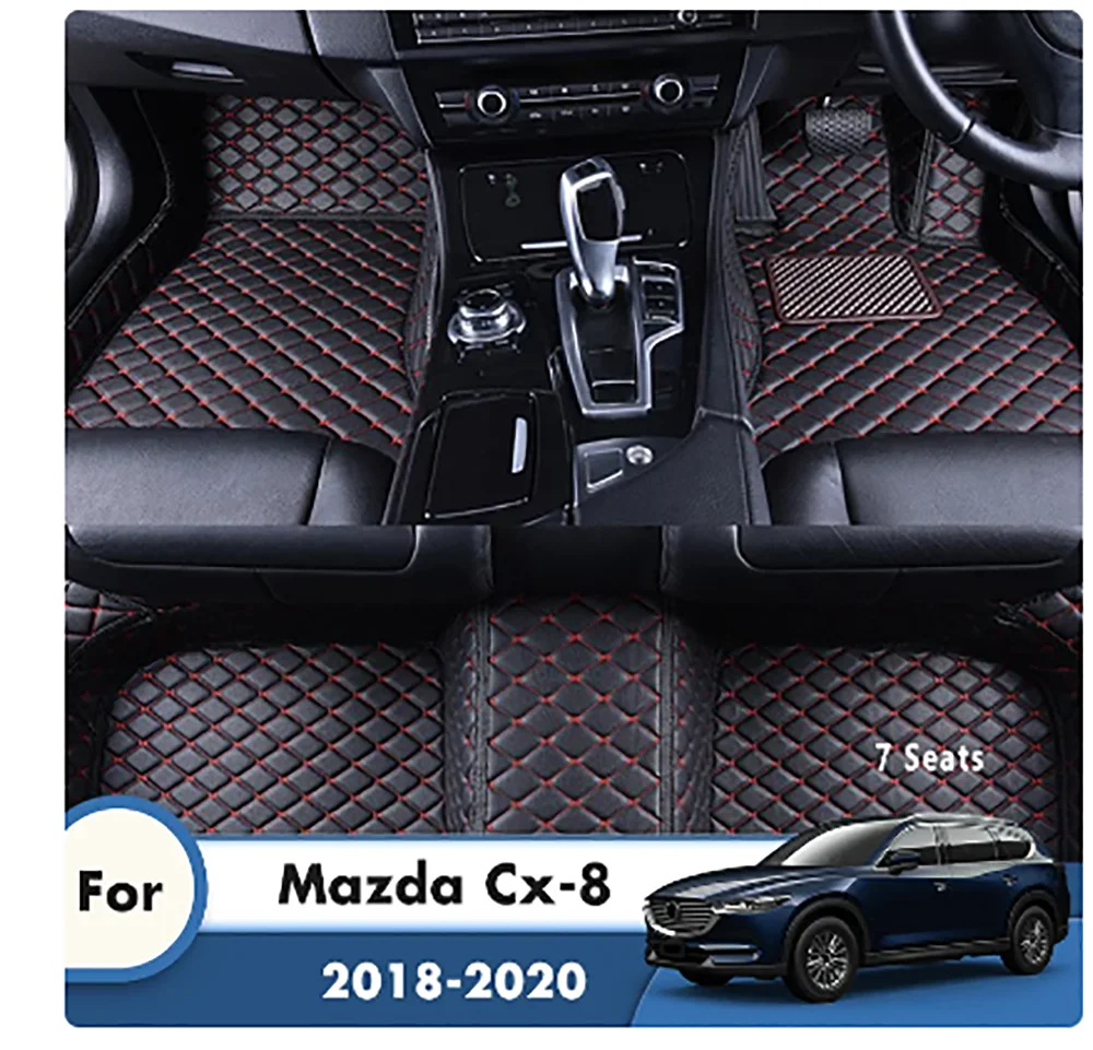 For Mazda CX-8 CX8 2023 2022 2021 2020 2019 (7 Seats) Carpets Auto Parts Interior Accessories Automobiles RHD Car Floor Mats