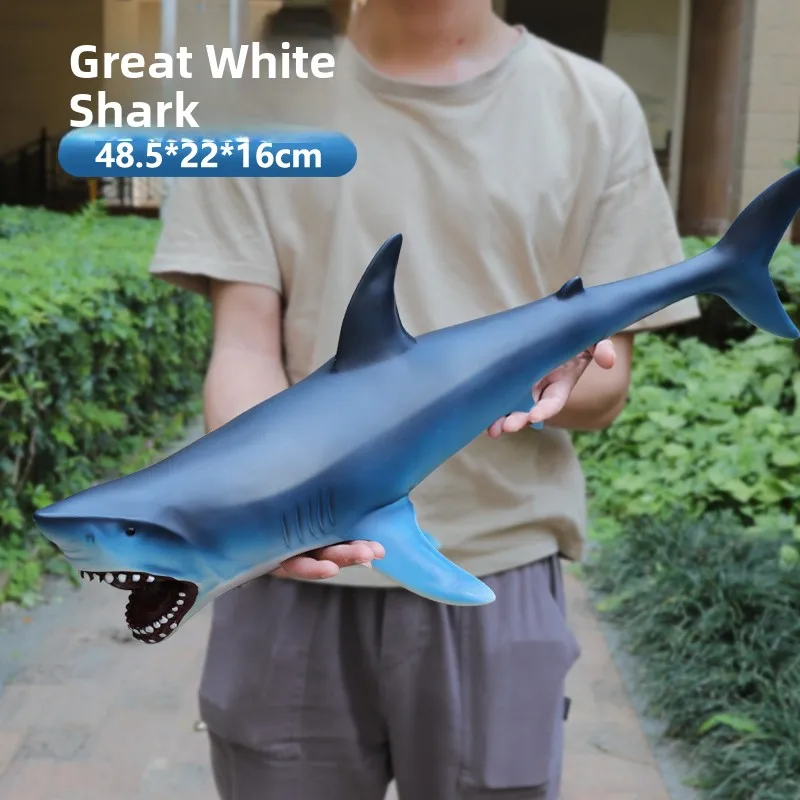 Underwater World Animal Toys Realistic Model Dolphin Seal Great White Shark Whale Orca Toy for Children Educational Playset