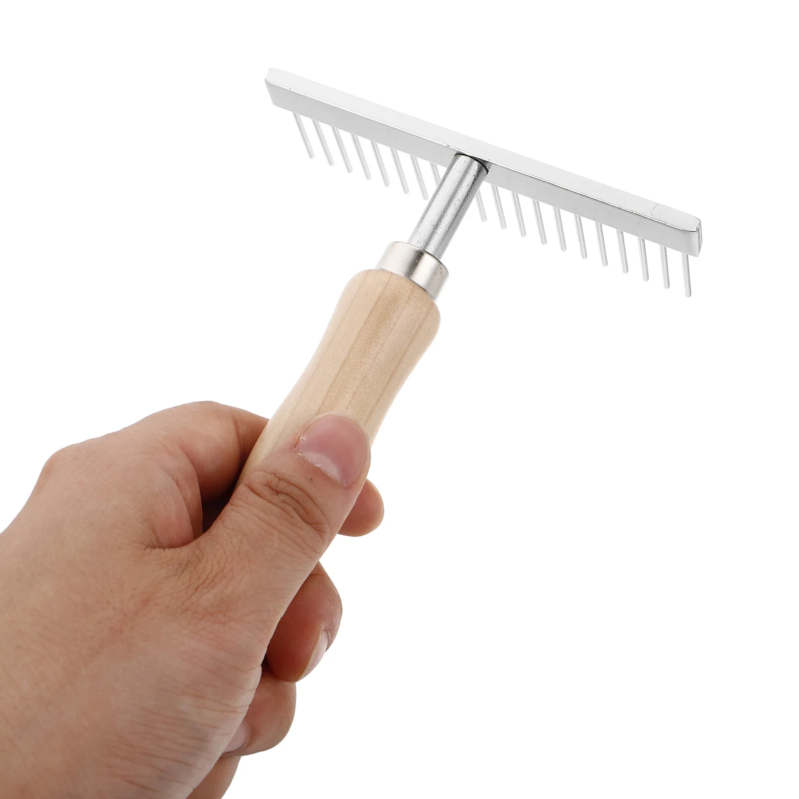 الفولاذ المقاوم للصدأ Dematting فرشاة الخليع مشط معطف الغسيل أداة التهيأ دائم المعادن الخشب الحصان فرشاة الماشية #3