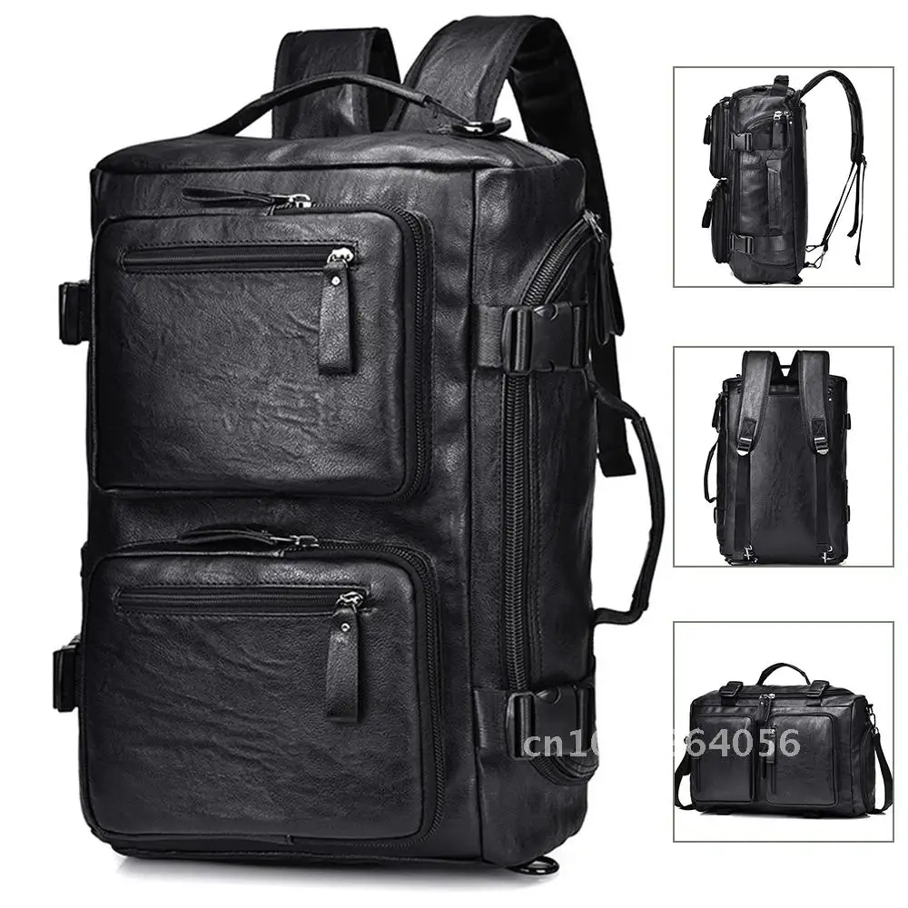 

New Men's Large Capacity Bag Backpack Business Trip Multi Functional Crossbody Shoulder Handbag Travel Backpack Single