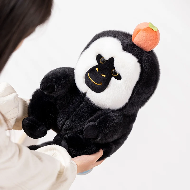 

25/35cm Cute Monkey Plush Toys Soft Pillow Stuffed Animal Kawaii White-Faced Saki Dolls for Girls Kids Birthday Gifts Home Decor