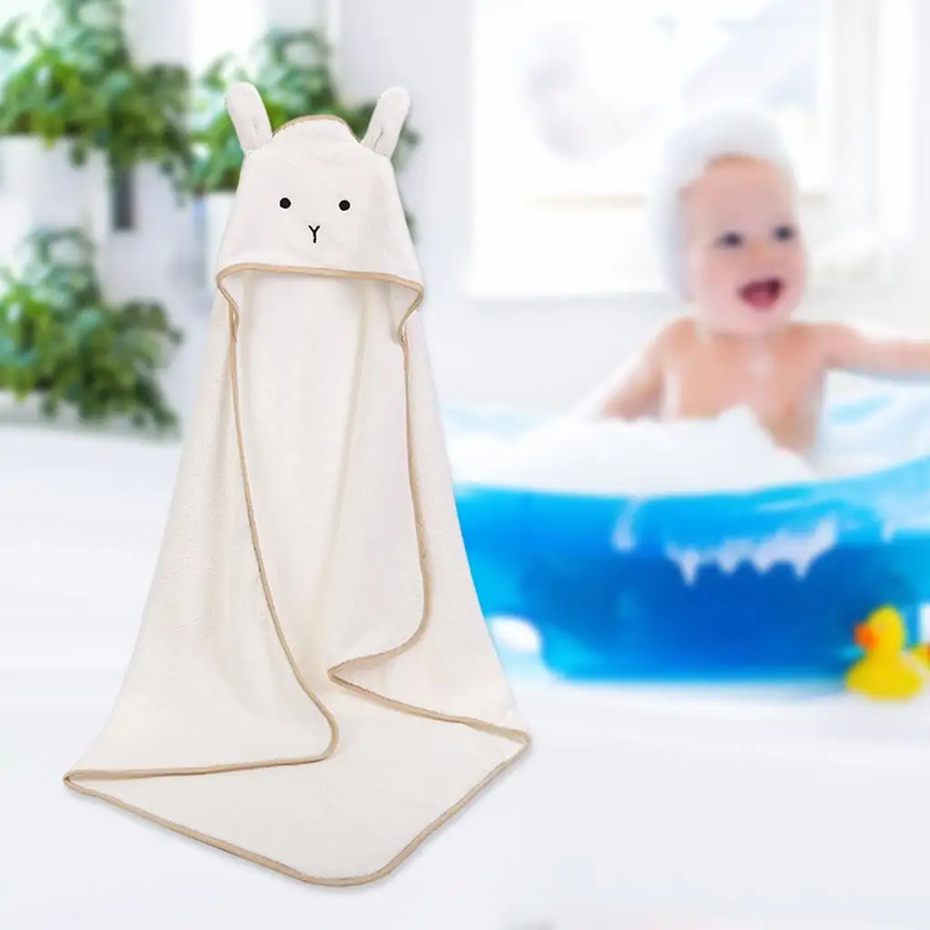 

Children Kids Babie Hooded Towel Bathtub Wash Bathrobe Cartoon Design Fleece Bath Animal Shape Blanket