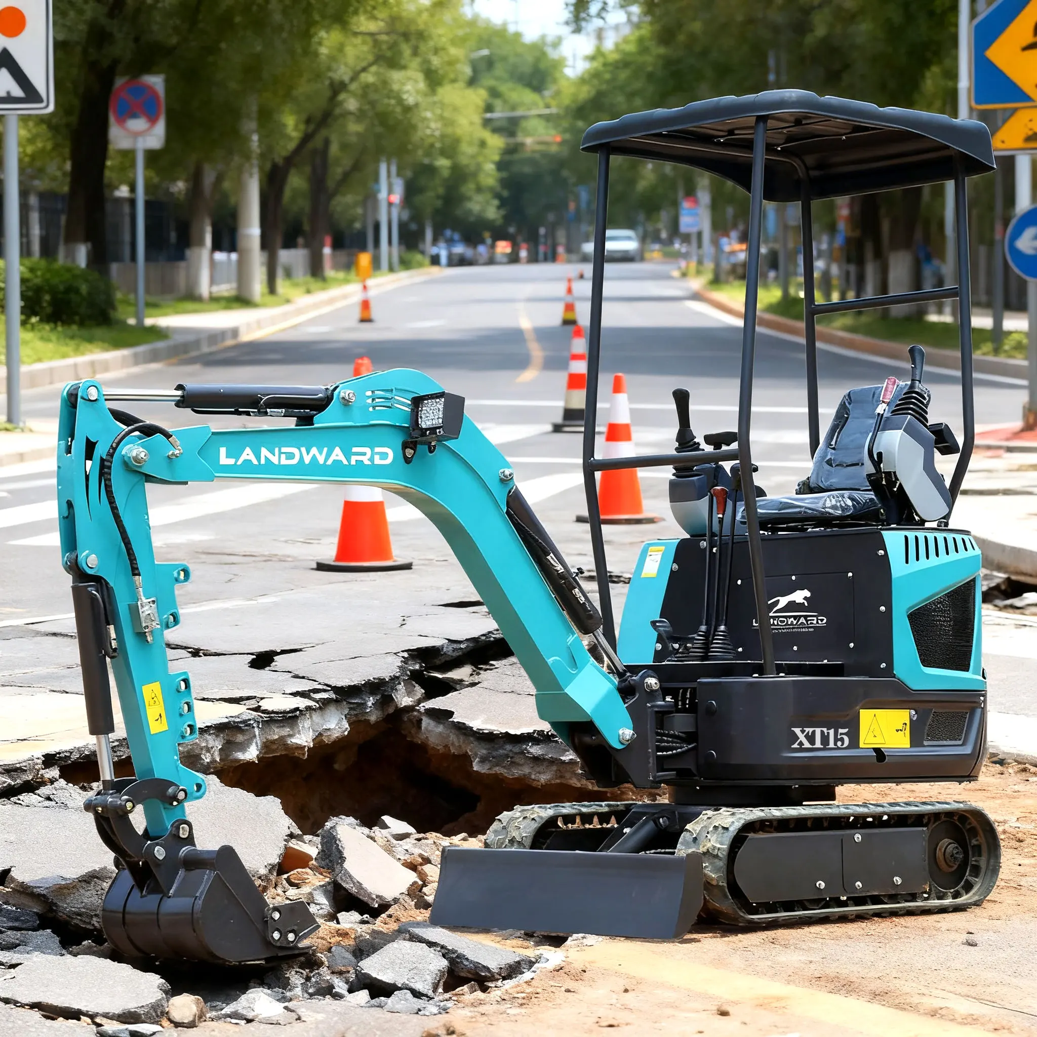 

1.5 Ton Mini Excavator With Bucket Hydraulic Crawler Excavator Euro 5 Home Use Mini Excavator Customized Farm Digger Price Sale