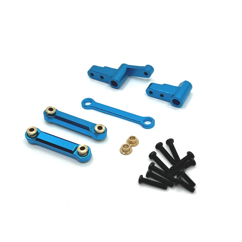 ملحقات السيارة للتحكم عن بعد ترقية معدنية مكون التوجيه مجموعة قضيب السحب مناسبة لـ MJX 1/14 14301 14302 14303 RC قطع غيار السيارات