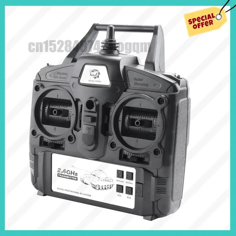 -ABJZ 1/16 RC Car Remote Control 7.0 Mainboard + 2.4G Transmitter Remote Control System Set For Heng Long RC Tank Model