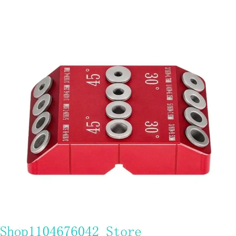 

5asd Drill Guide Jig 4 Size Drill Jig for Angled 30 45 90 Holes Drill Guide Jig for Railing Deck Post Portable