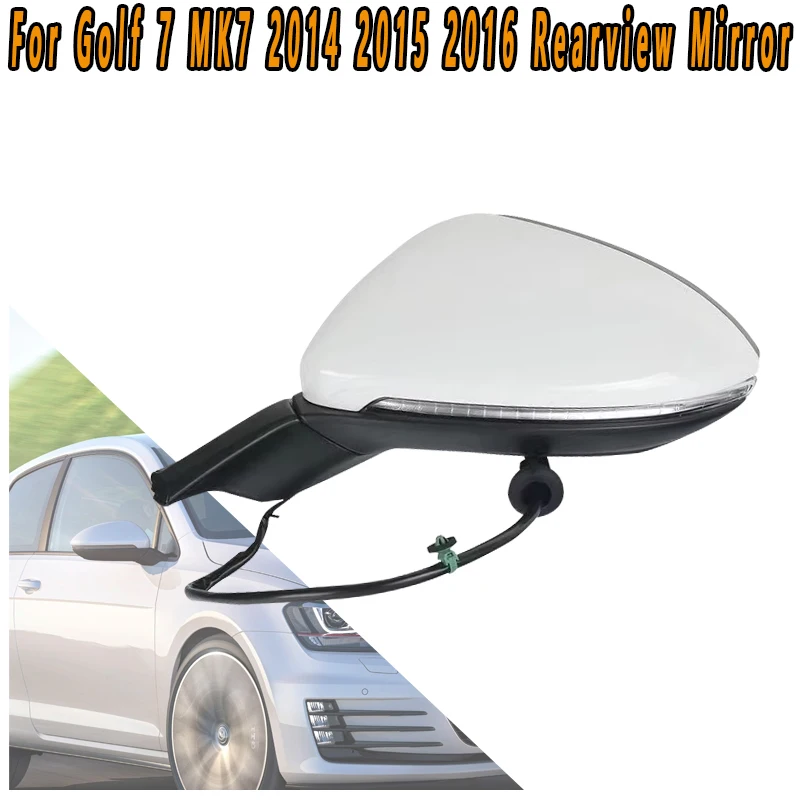 

For Golf 7 MK7 2014 2015 2016 Car Rearview Mirror Heated Side Mirror Reversing Mirror Reflector Assembly 5GG857507A 5GG857 508A