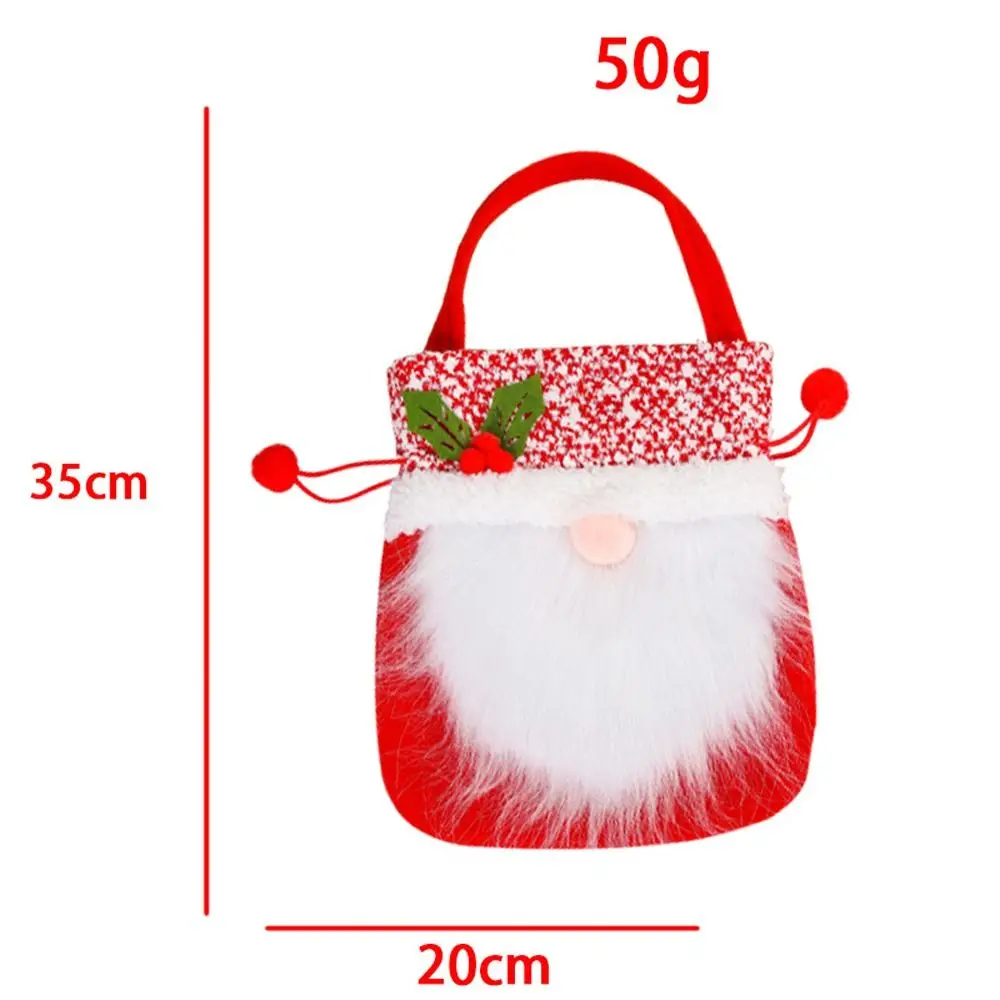 Bolsa de gran capacidad para adornos navideños, bolso de almacenamiento para regalos, dulces para niños, árbol de Navidad