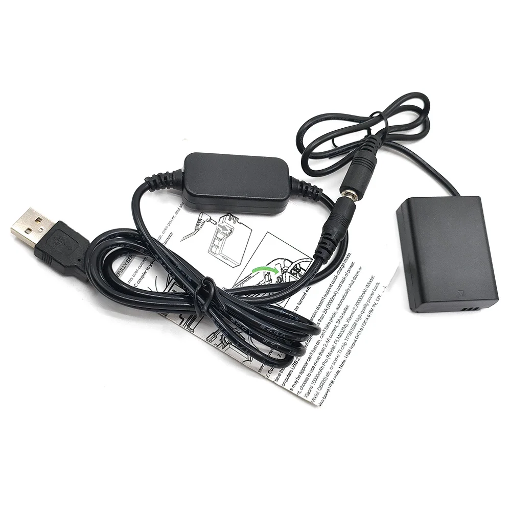 USB Power Adapter Cable+BP1030 Dummy Battery DC Coupler For Samsung NX200 NX210 NX1000 NX300 NX2000 BP1130 Digital Camera
