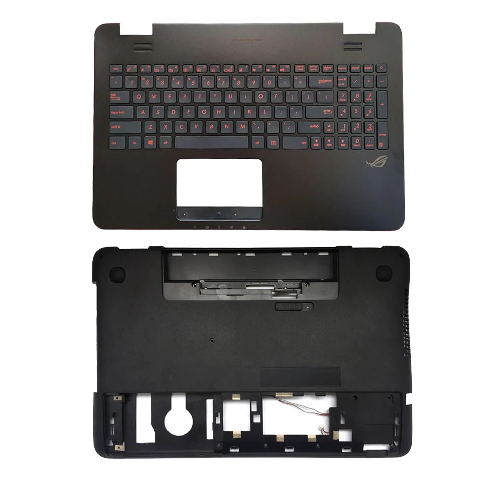 US Backlit Laptop Keyboard For Asus N551 N551JQ N551VW N551JB N551JW N551JX N551ZU N551JK Palmrest Upper Cover/Bottom Base Case