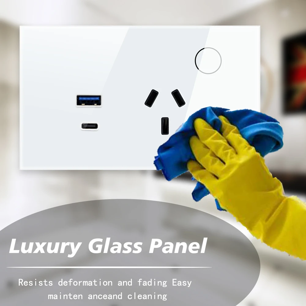 LiwoKit AU Tuya Wifi مقبس الحائط الذكية WIFI التوصيل USB TYPE-C PD 30 واط الأرجنتين منفذ الطاقة اللمس عن بعد بواسطة Alexa Google Home