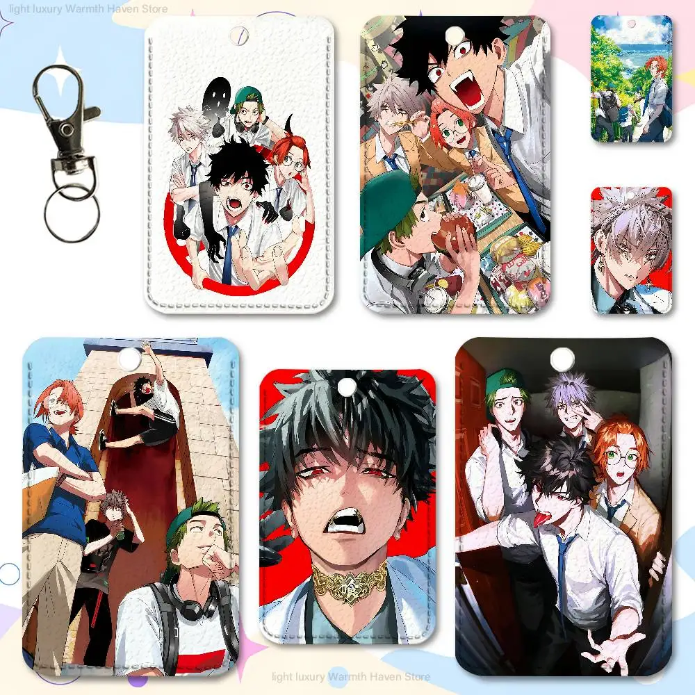

Manga P-Phantom Busters Holder Keychain For Work Card Bank Business Holder Student Card Protective Case Bus Card