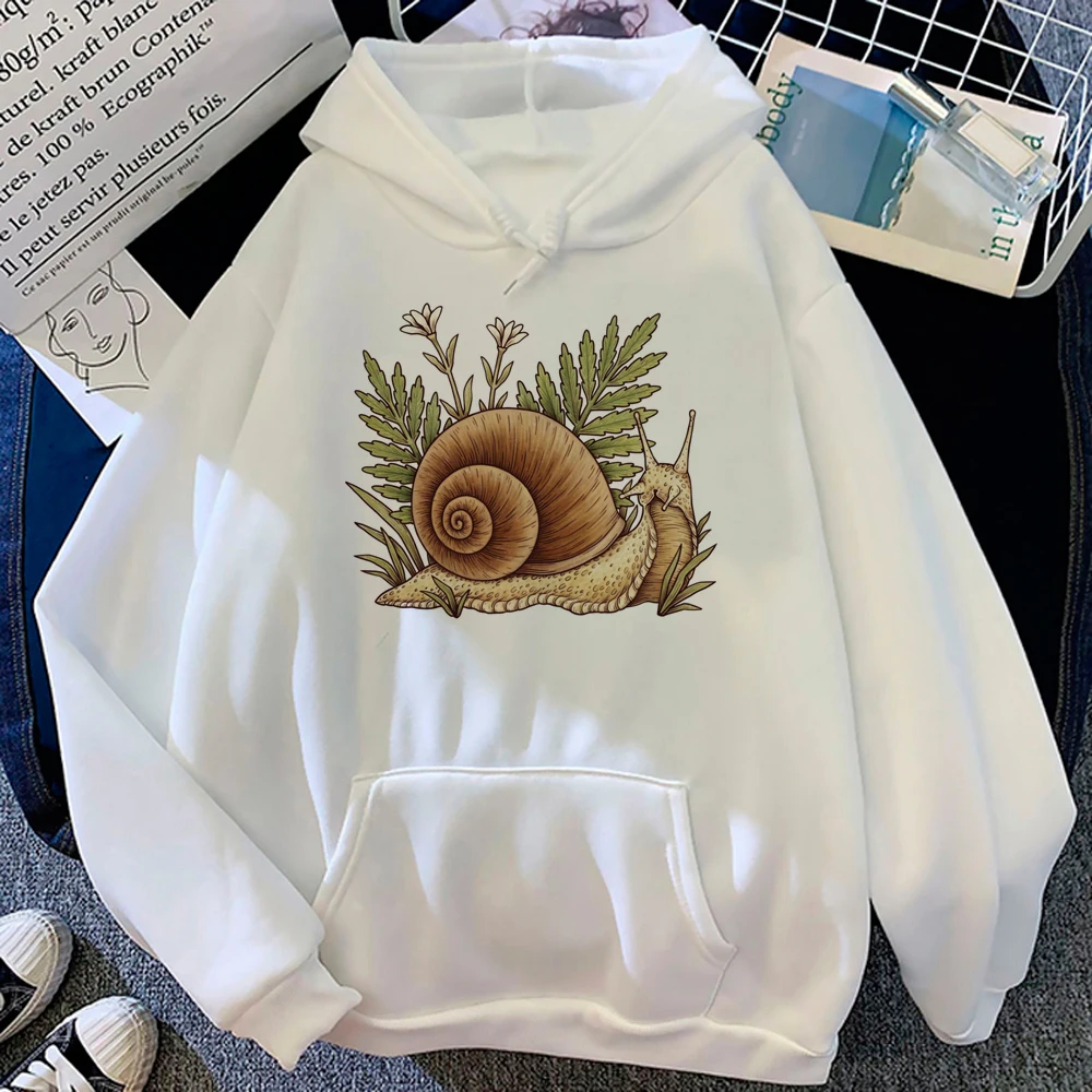 

Snail hoodies women sweat y2k graphic clothes pulls female vintage Pullover