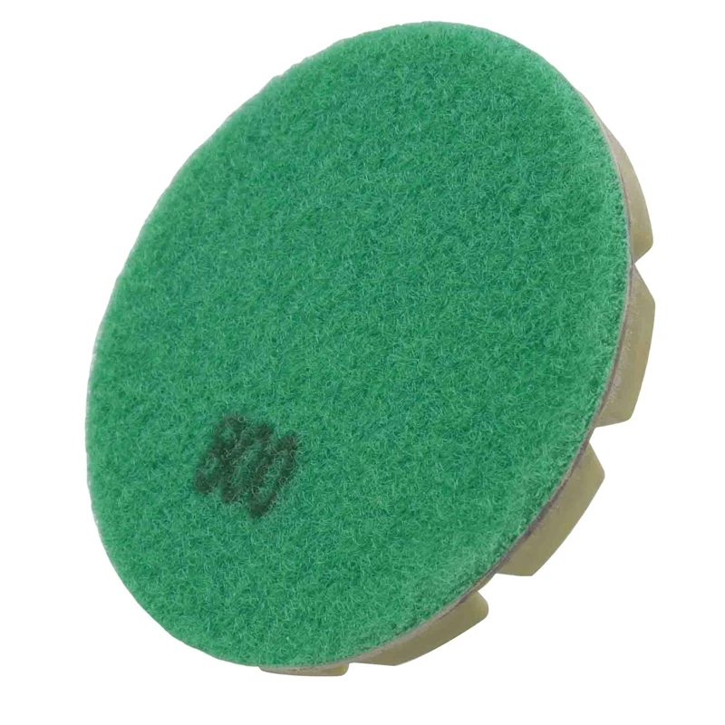 6 PCS Almofadas de polimento de piso de diamante Resina Bond Terrazzo Diâmetro do piso 4 polegadas