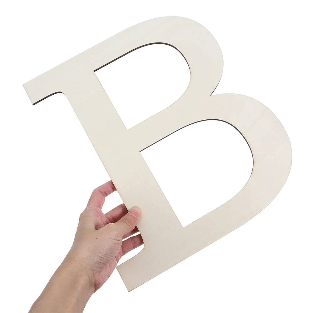 

2Pcs Big Wooden Letters Unfinished Blank for DIY Paintable Craft Wall Decoration Party Room Letter Wall Decor Decorative Letters