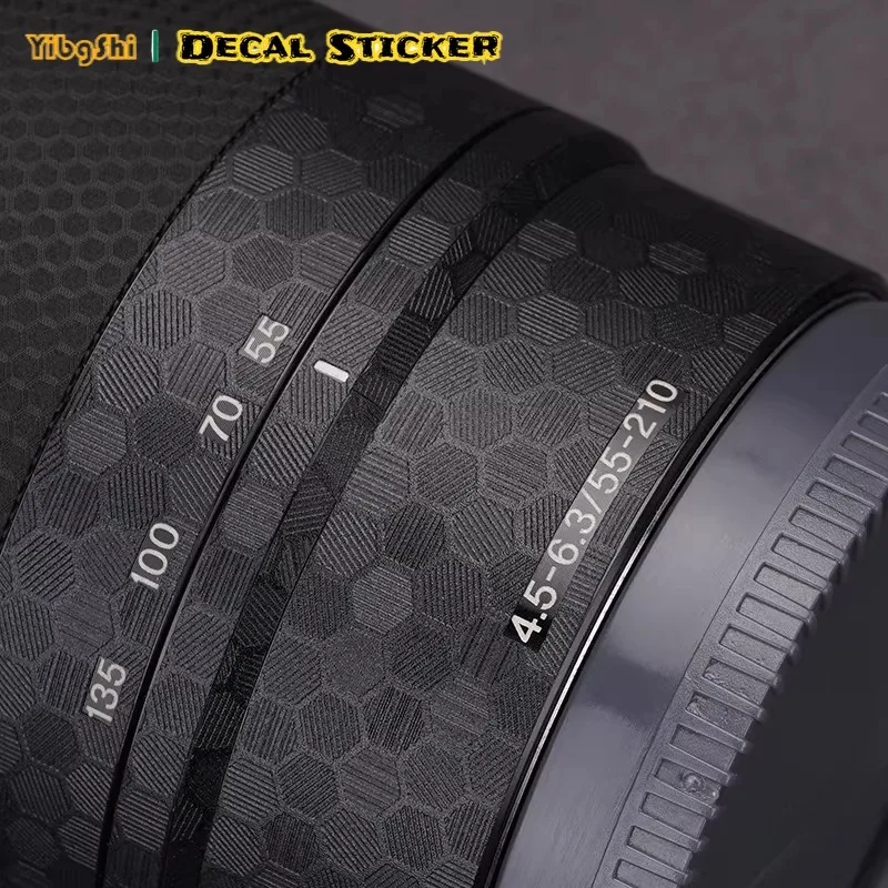 For Sony E 55-210mm F4.5-6.3 OSS Lens Sticker Advanced Protection Skin SEL55210 Lens Body Protective Anti-Scratch Decal Skin - view 5