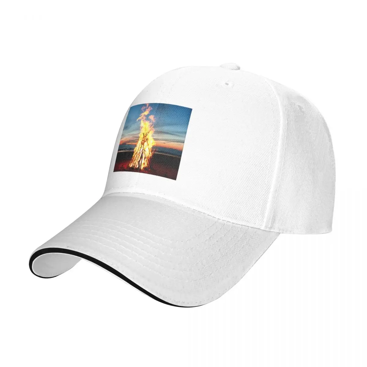 

Bonfire in the Beach Baseball Cap summer hat Sports Cap New In The Hat Mountaineering Caps Women Men's