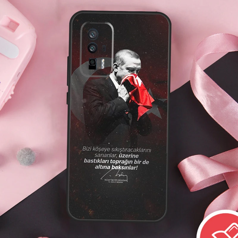 President Turkey Recep Tayyip Erdogan Case For Xiaomi 13T 11T 12T Pro 12 Lite 13 14 Ultra POCO F6 F5 M6 X3 X5 X6 Pro M5s Cover