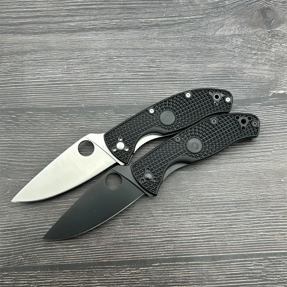 C122 Folding Knife Nylon Fiber Handle 8Cr13Mov Blade Outdoor Adventure Hunting Combat: Portable Multi-functional Tactical Knives